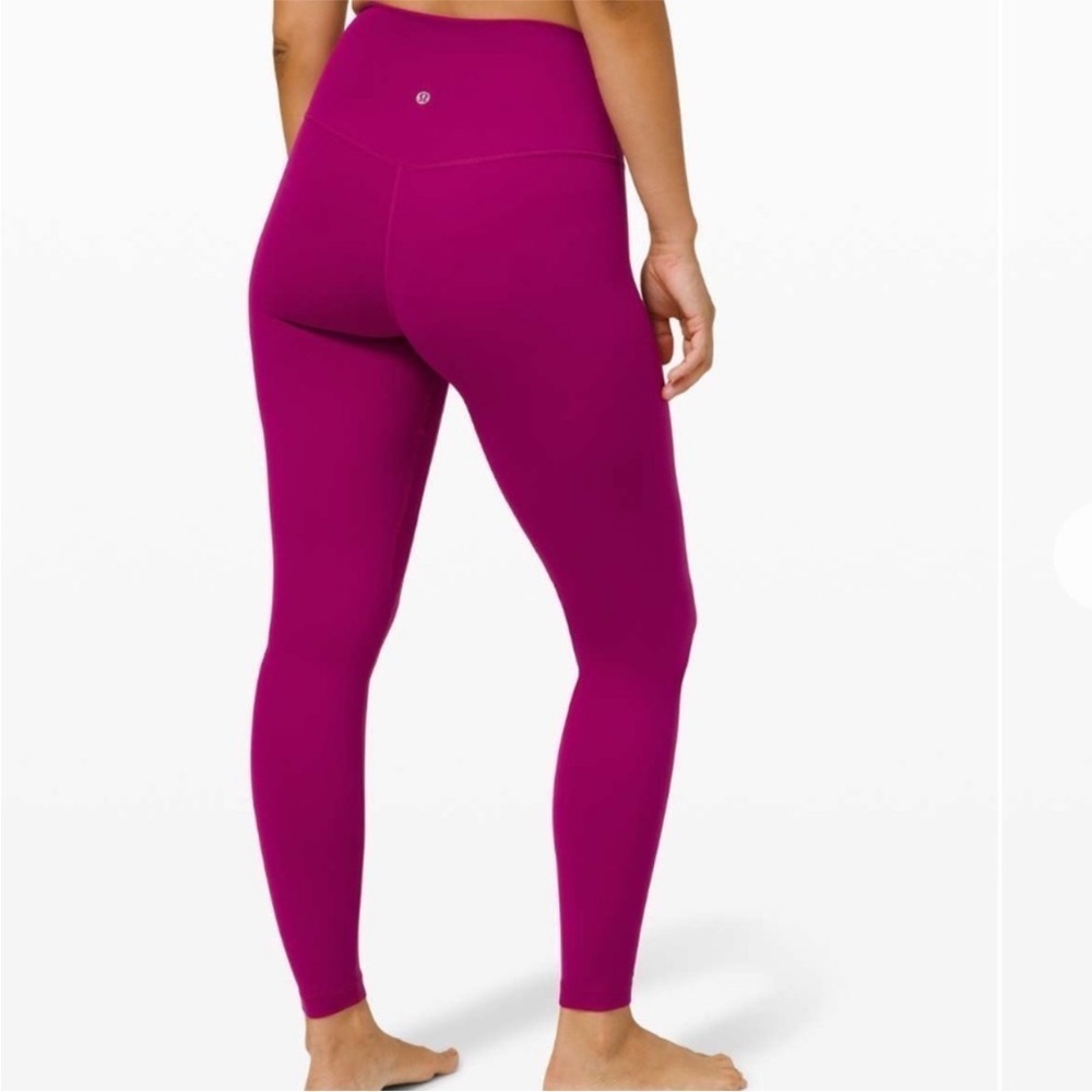 Lululemon Align Pant 28" Leggings Deep Fuschia Pink Size 2 - Picture 3 of 14